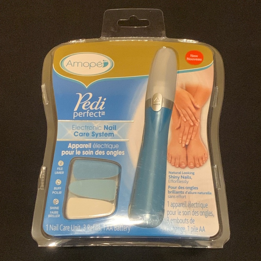 NWT Amope Pedi Perfect Electronic Nail Care System Manicure Tool